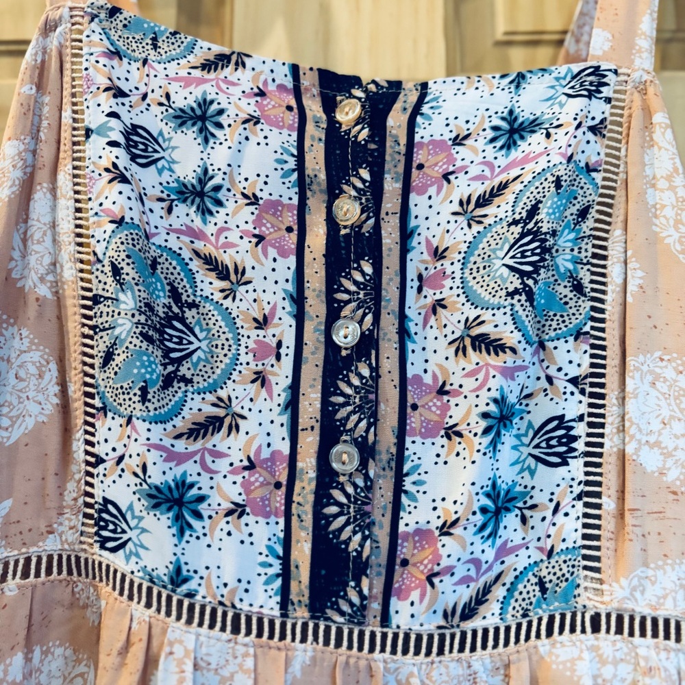 Jaase Paisley Printed Boho Maxi Dress XS - Picture 6 of 9